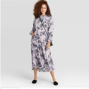 a new day Lavender Floral Midi Dress